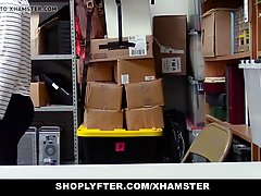 Slim shoplifter gets caught once in a while, but she fucks h...